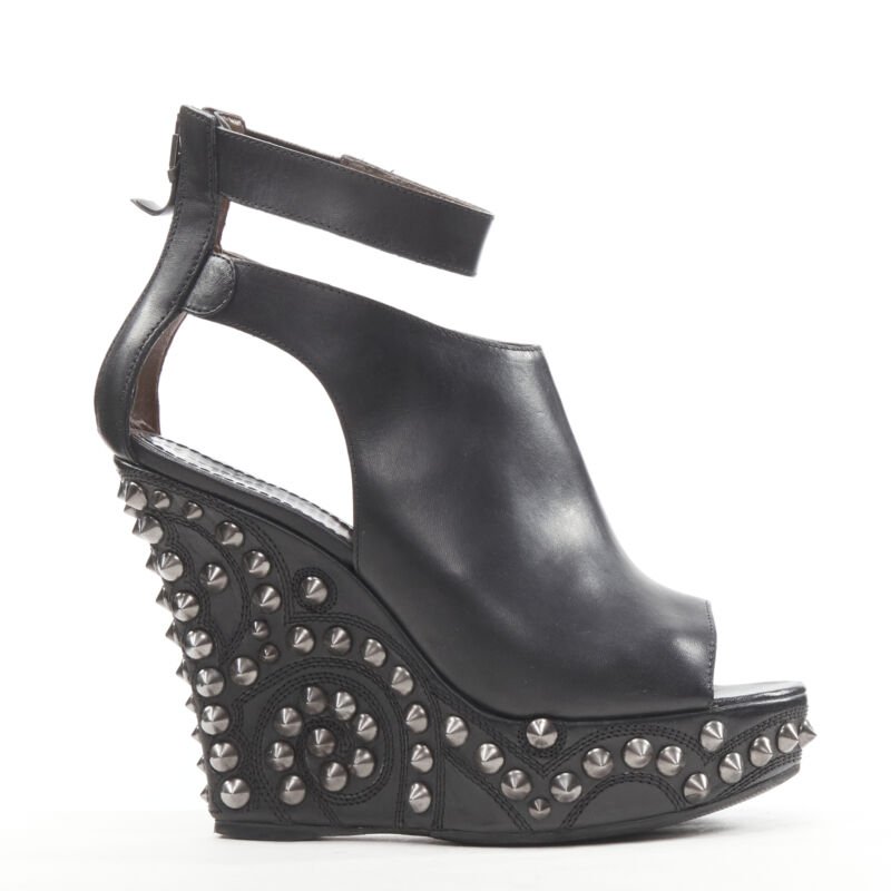Givenchy Black Studded Wedge