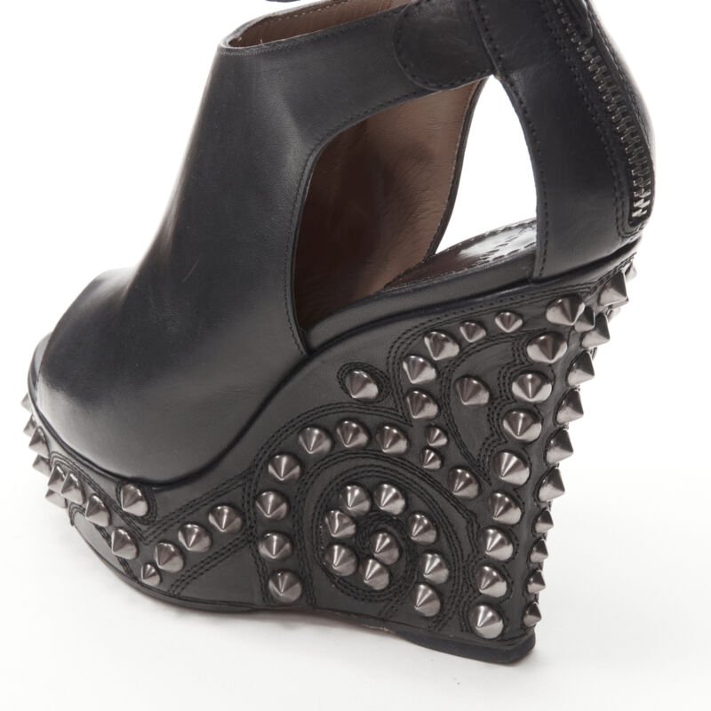 Givenchy Black Studded Wedge - Back view