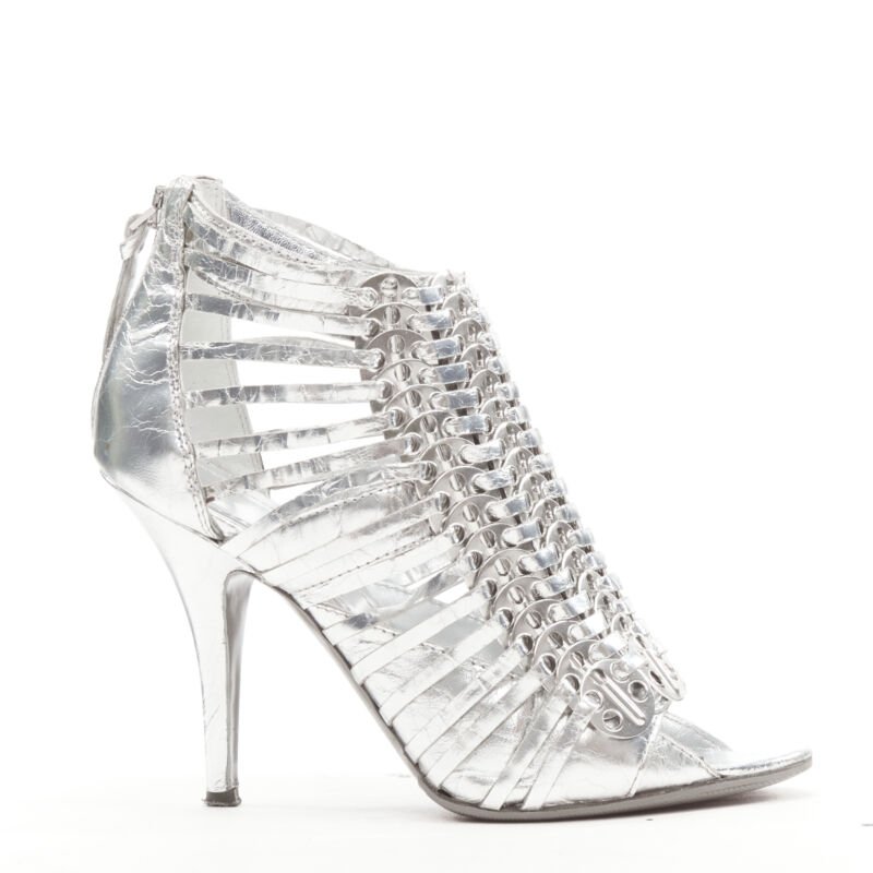 Givenchy Silver Disc Booties