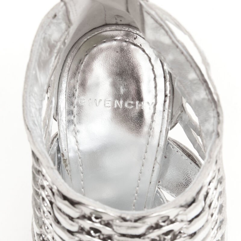 Givenchy Silver Disc Booties - Image 11