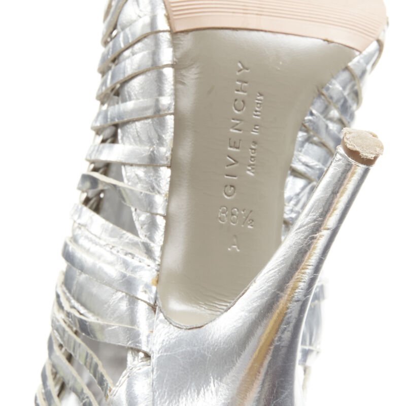 Givenchy Silver Disc Booties - Image 12