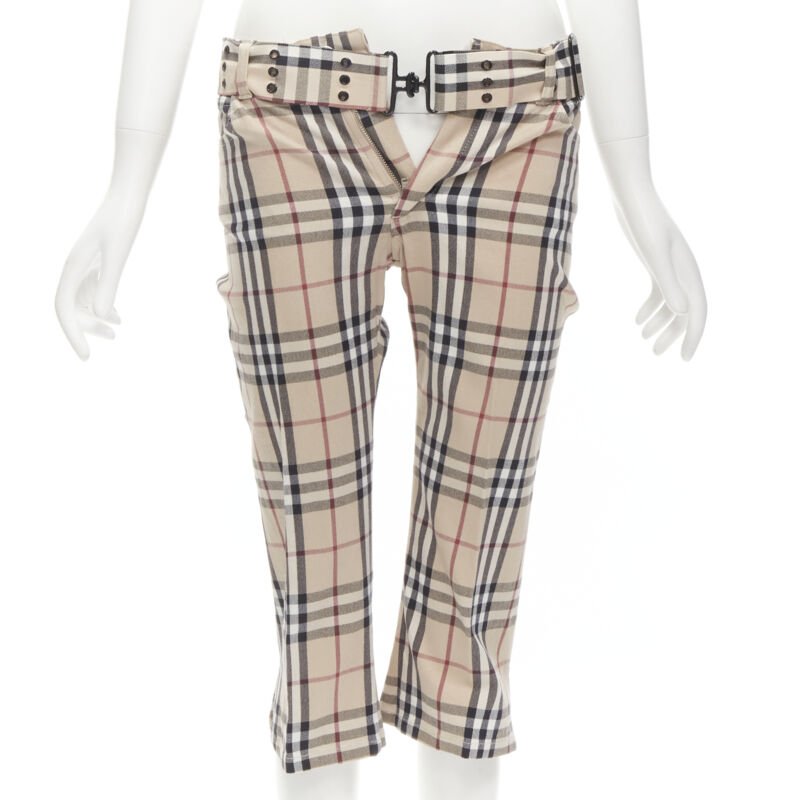 Burberry Brown Belted Pants