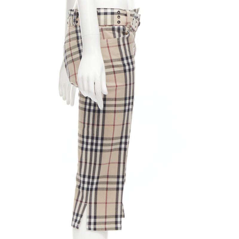 Burberry Brown Belted Pants - 4