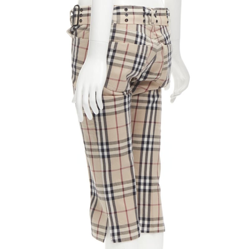 Burberry Brown Belted Pants - Detail 1