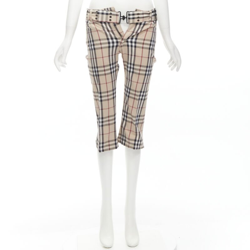 Burberry Brown Belted Pants - Image 12