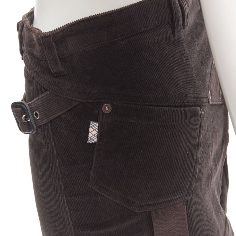 Burberry Corduroy Trench Skirt - Back view