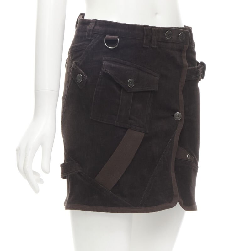 Burberry Corduroy Trench Skirt - Image 6