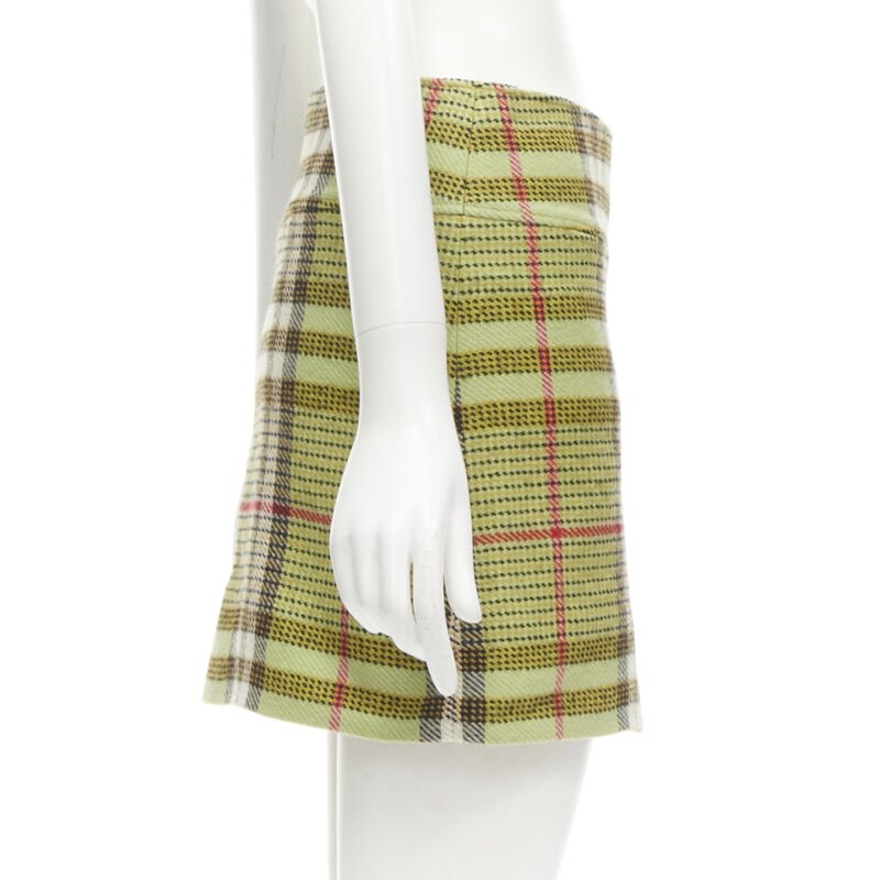 Burberry Check Wool Skirt - Image 6