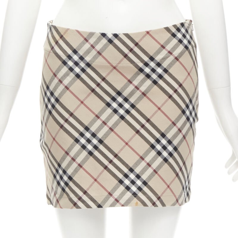 Burberry Check Mini Skirt