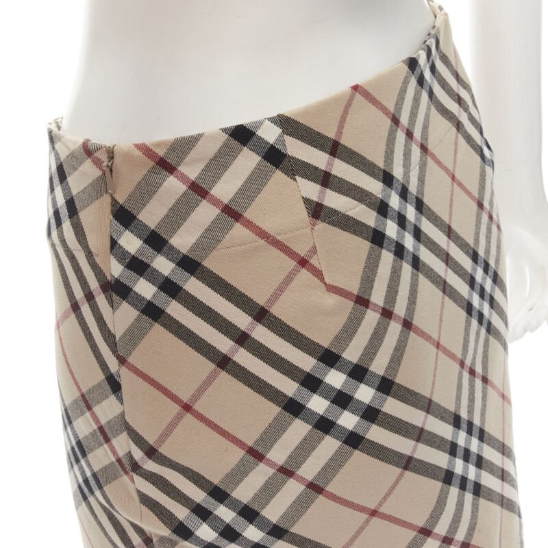 Burberry Check Mini Skirt - Back view