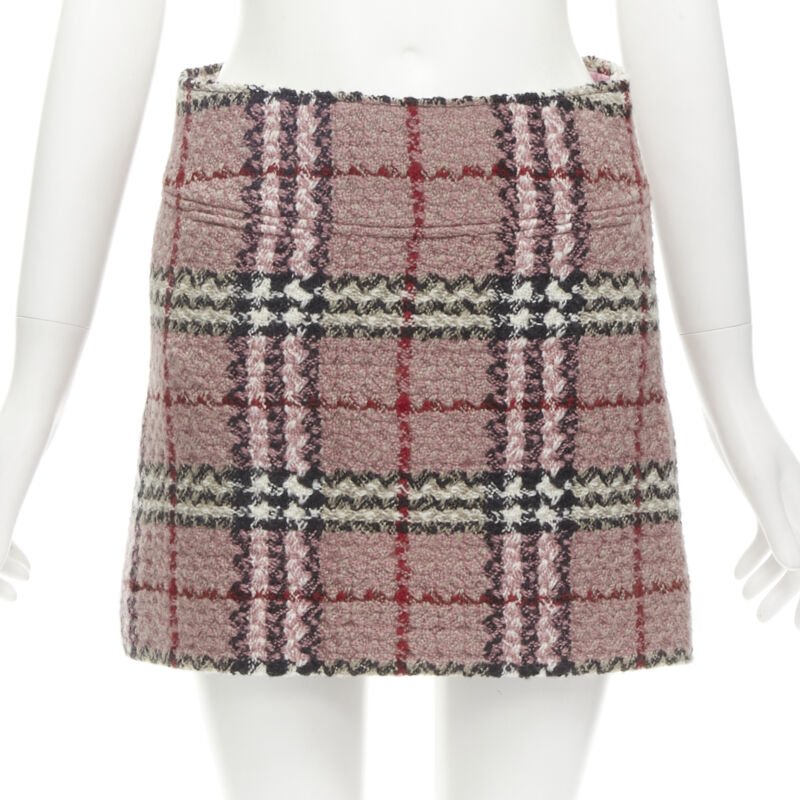 Burberry Tweed Mini Skirt