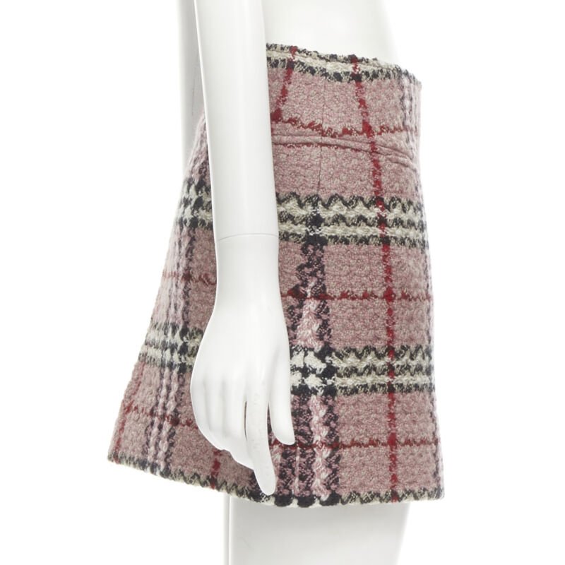 Burberry Tweed Mini Skirt - Image 6