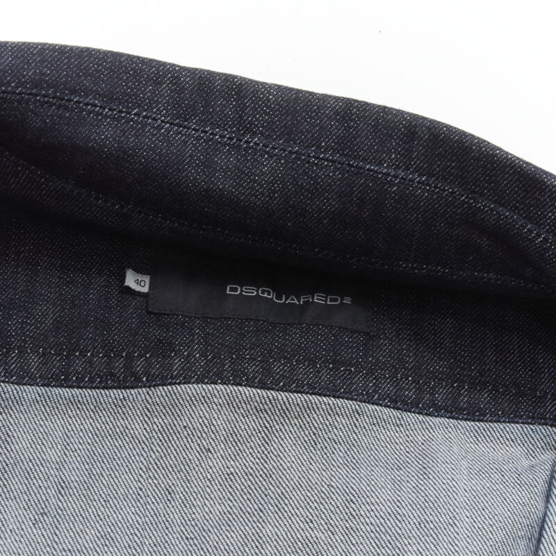 Dsquared2 Orange Denim Cropped Jacket - Image 12