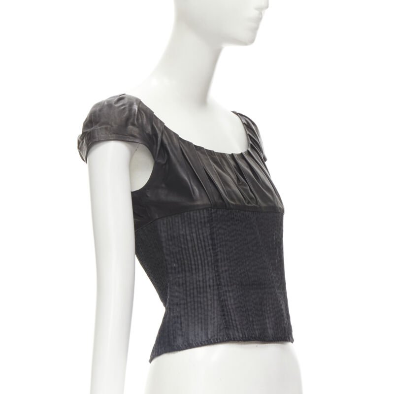 Gucci Leather Sheer Top - Image 6