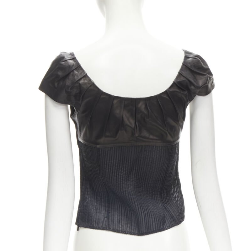 Gucci Leather Sheer Top - Side view