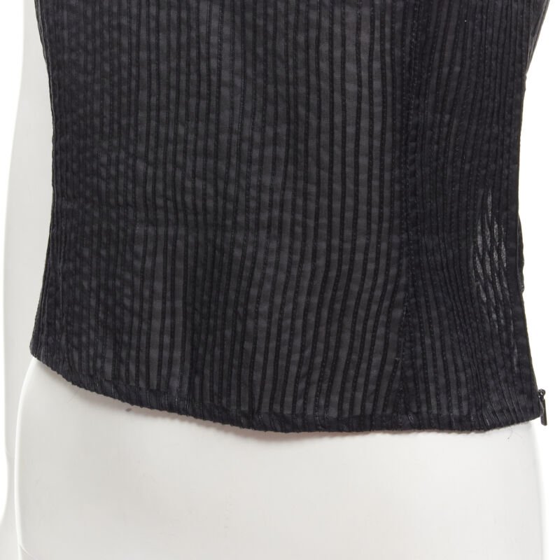 Gucci Leather Sheer Top - Detail 2