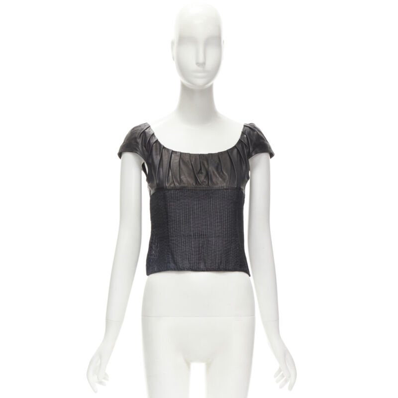Gucci Leather Sheer Top - Image 11