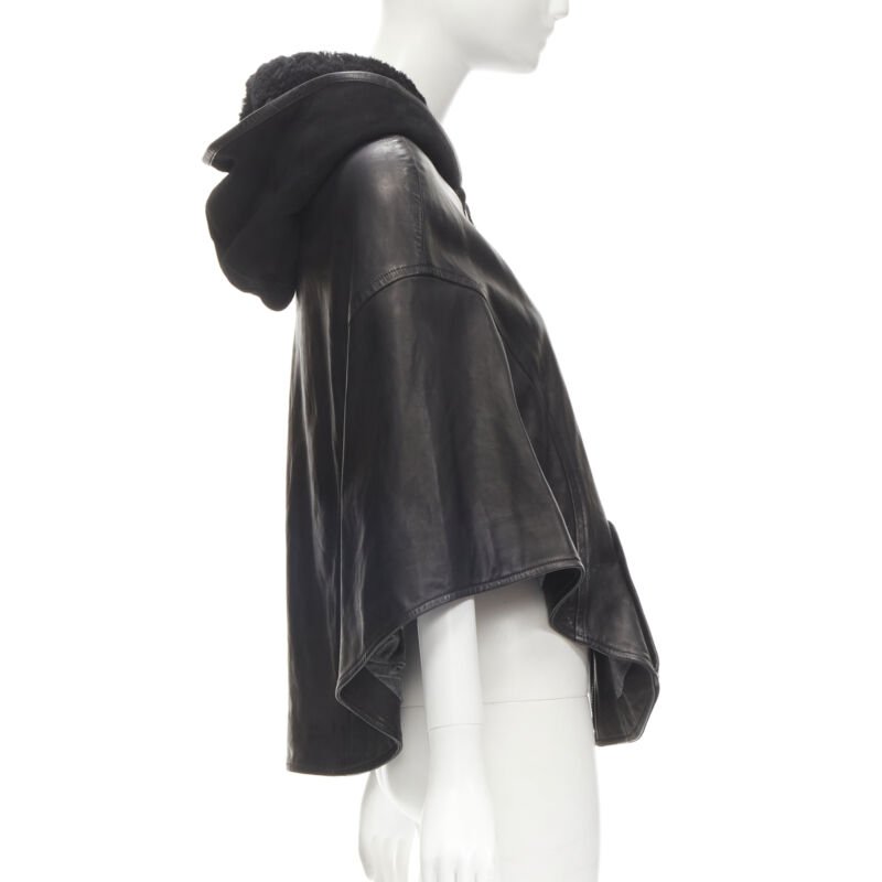 Ines Et Marechal Shearling Hood Cape - 4