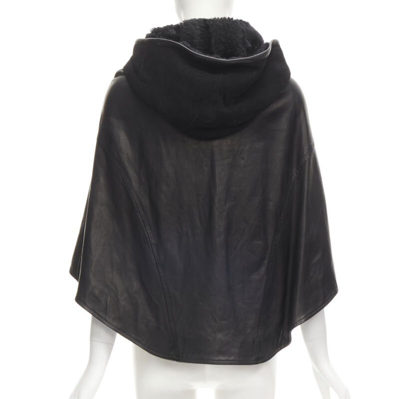 Ines Et Marechal Shearling Hood Cape - Side view