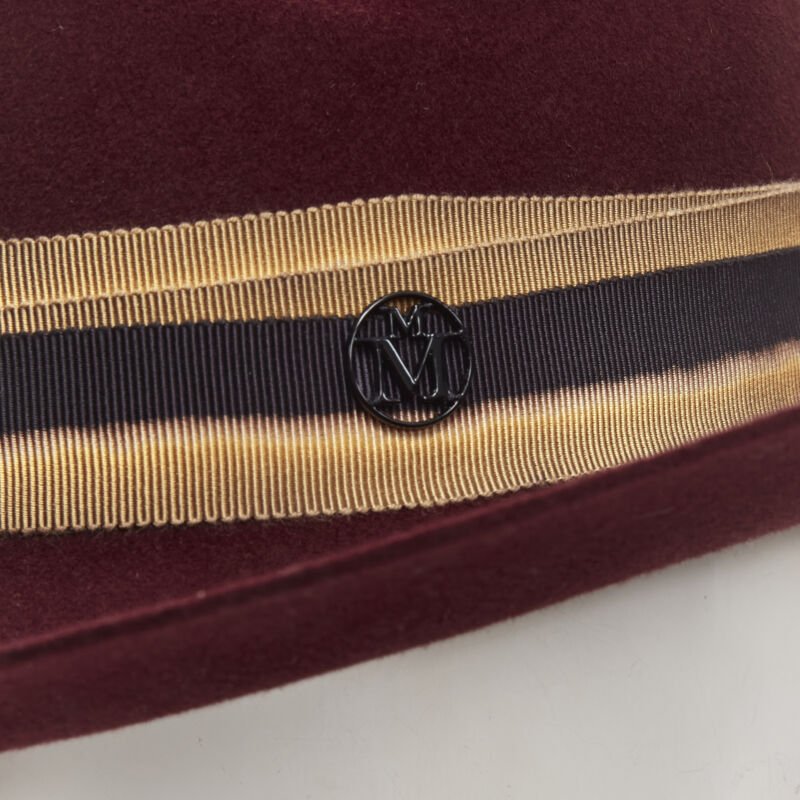 Maison Michel Cherry Bondage Fedora - Back view