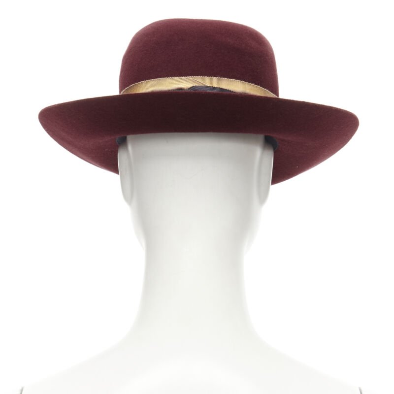 Maison Michel Cherry Bondage Fedora - Side view