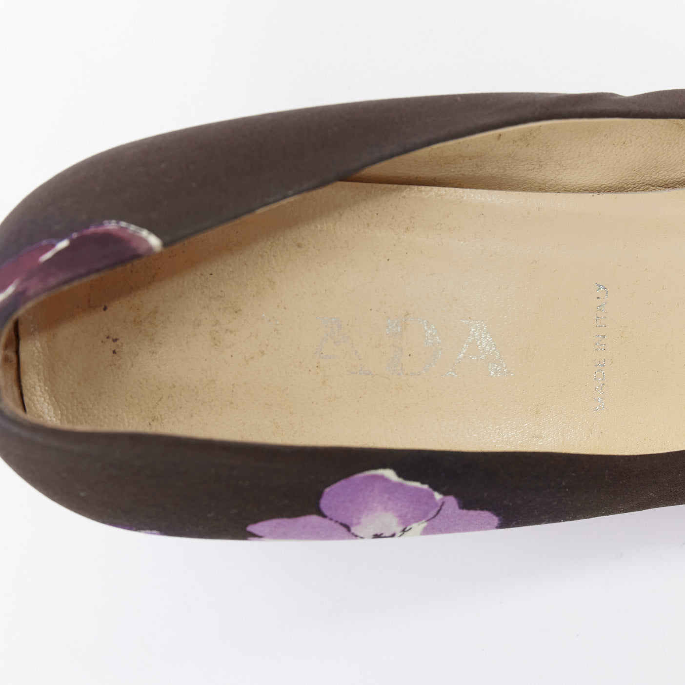 Prada Floral Kitten Pumps - Image 11