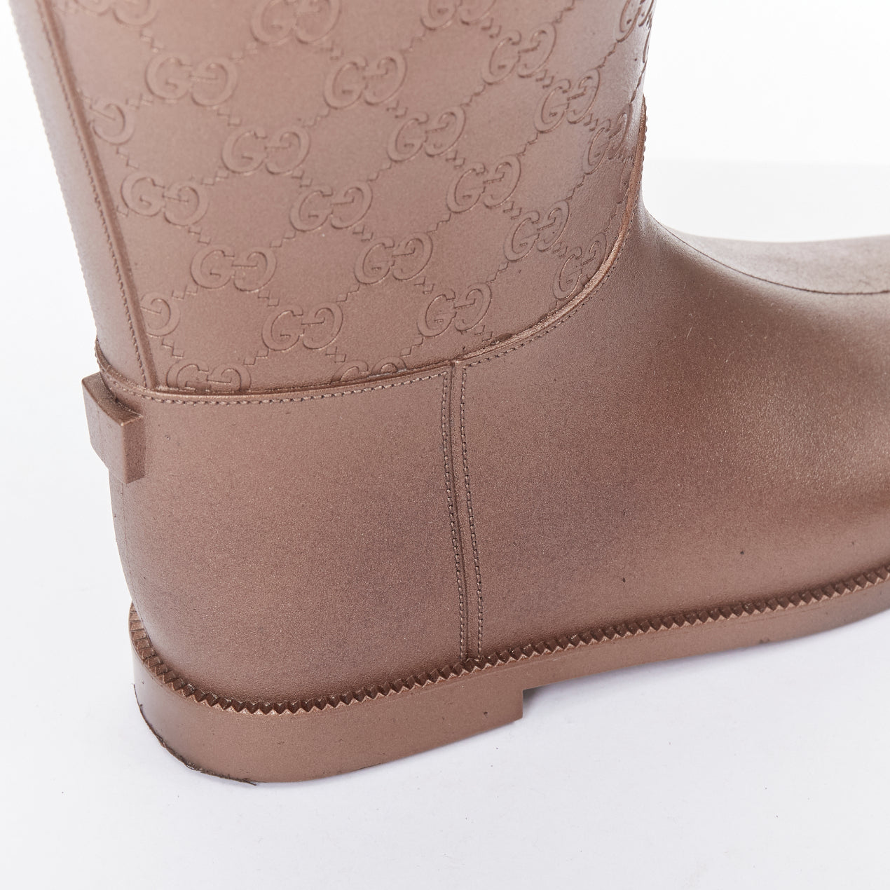 Gucci Crystal Heel Suede Boots - Image 10