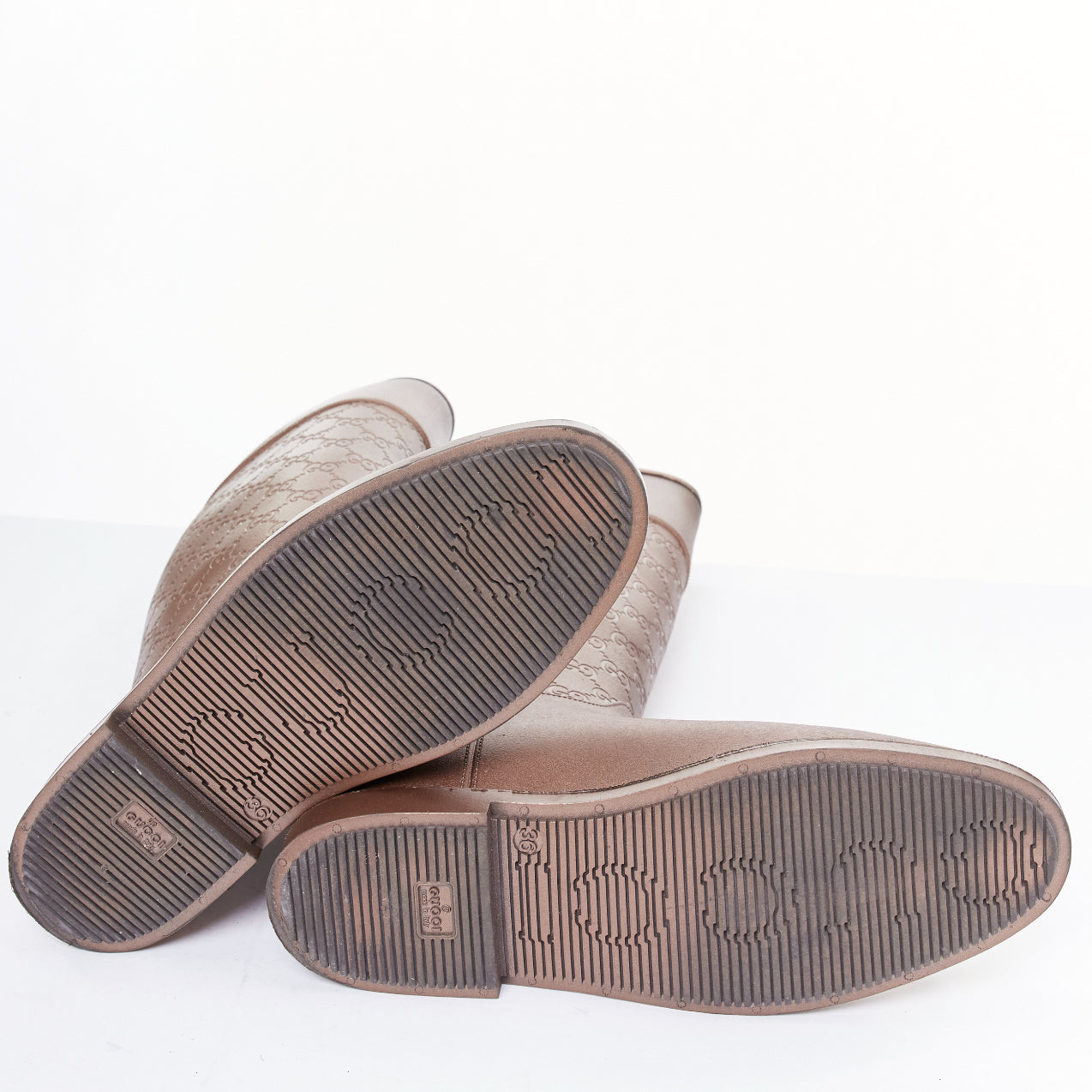 Gucci Crystal Heel Suede Boots - Image 12