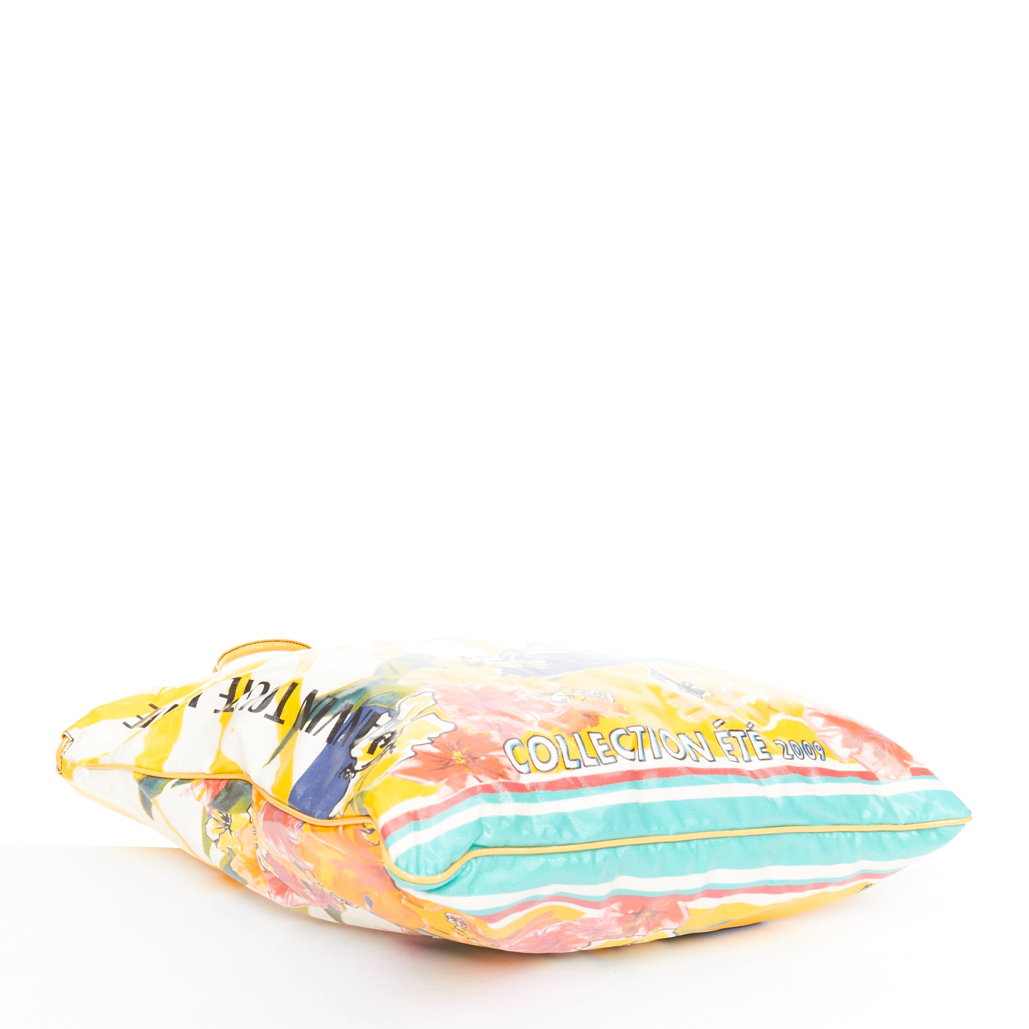 Lanvin Yellow Print Tote Bag - Detail 1