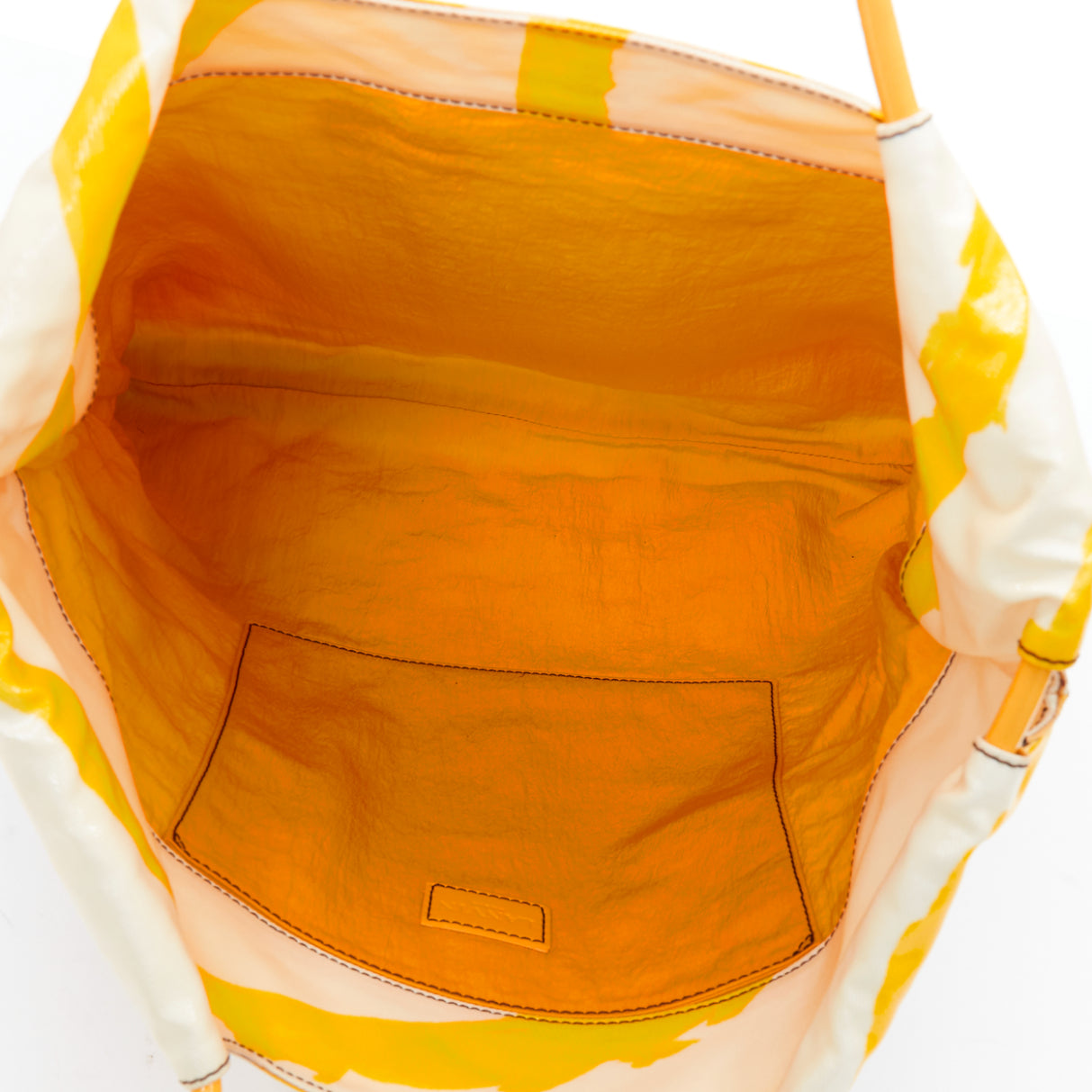 Lanvin Yellow Print Tote Bag - Image 11