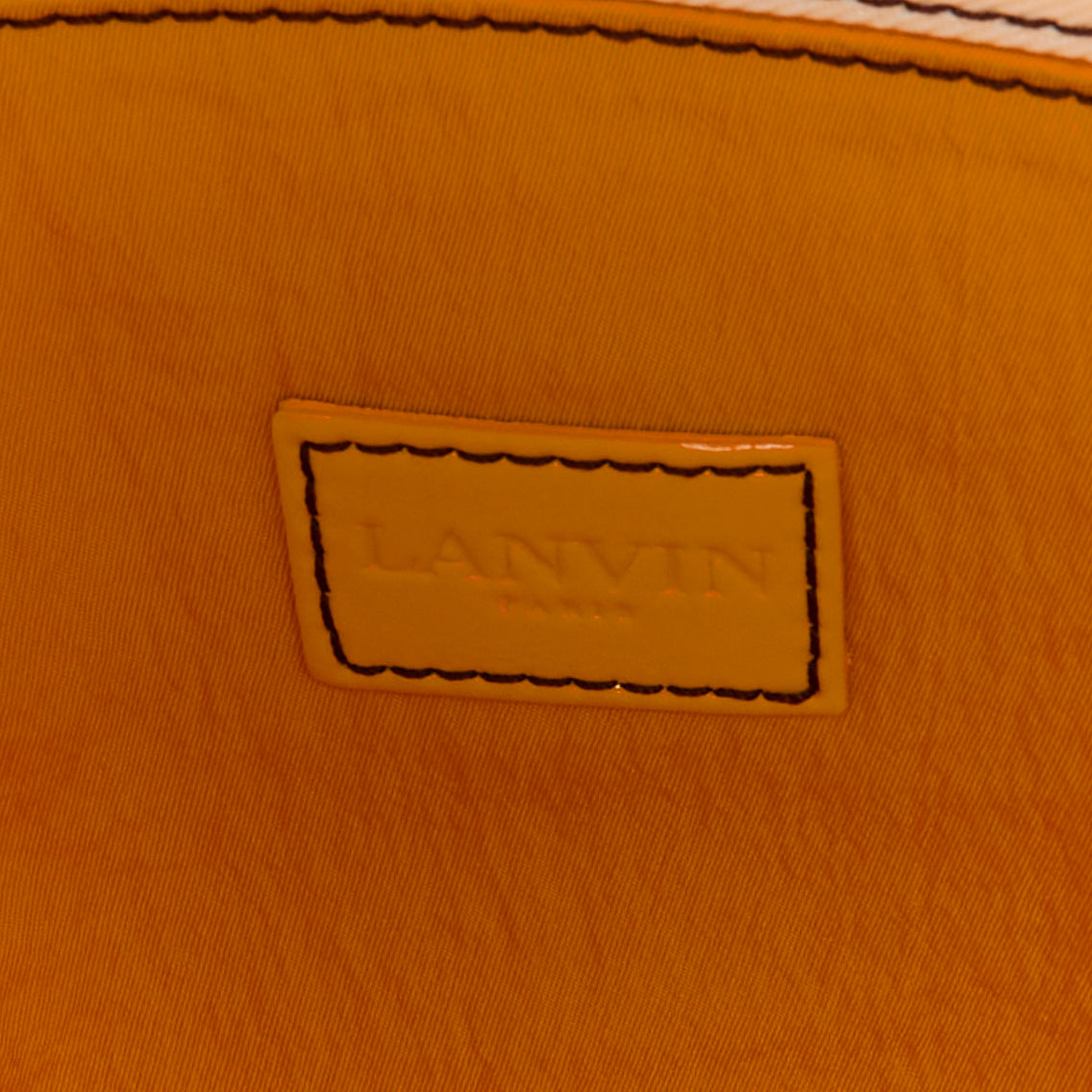 Lanvin Yellow Print Tote Bag - Image 12