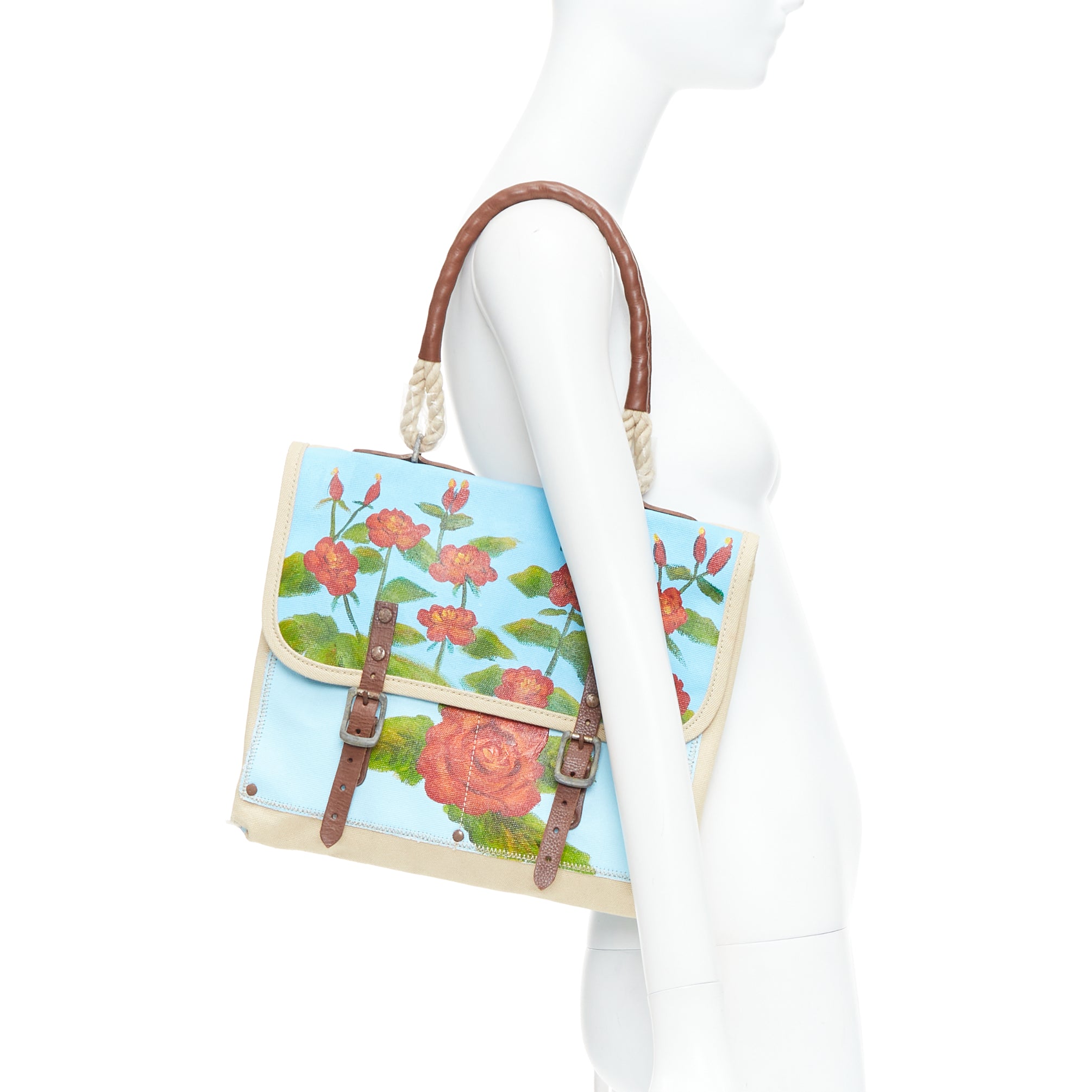 Kate Spade Rose Print Satchel - Back view