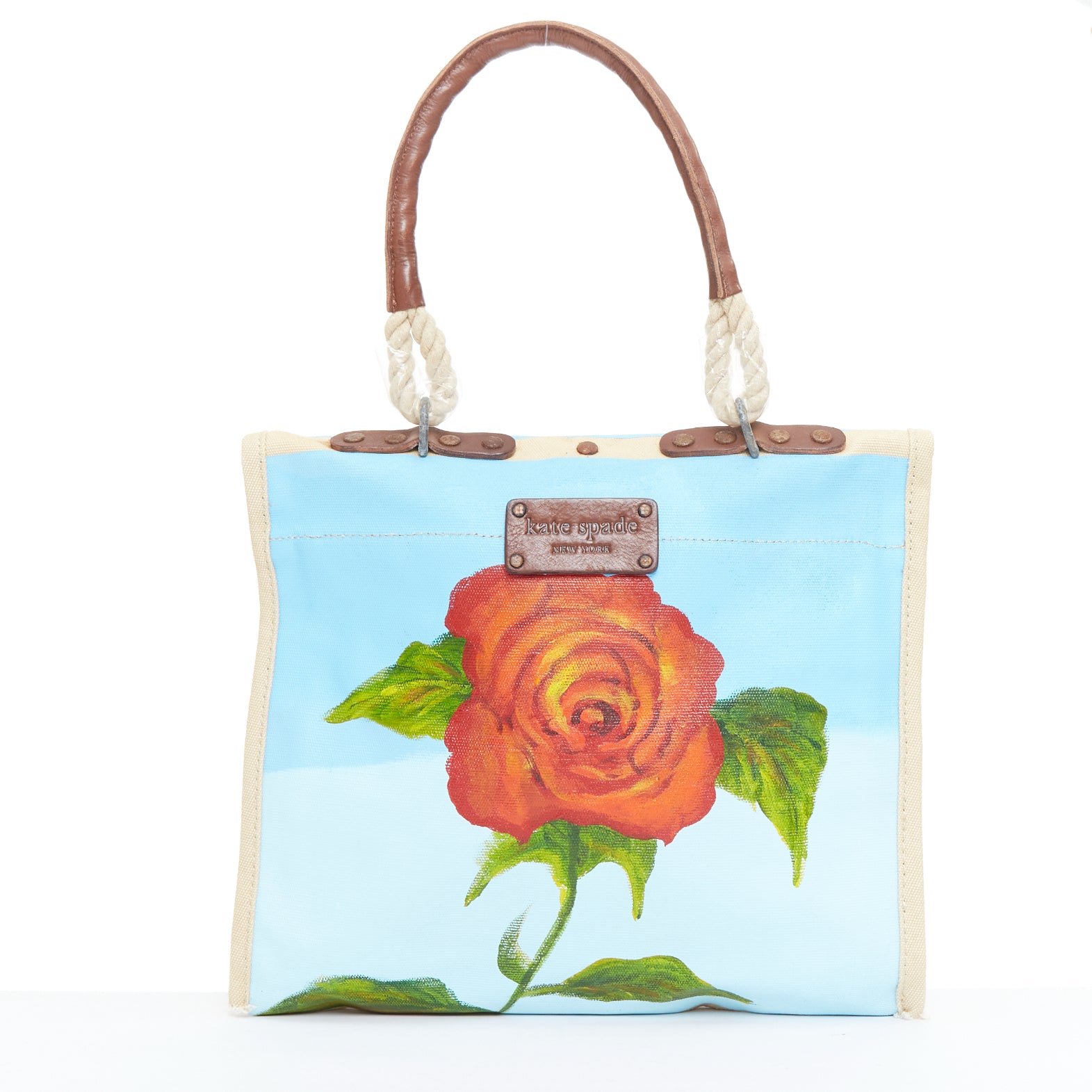 Kate Spade Rose Print Satchel - Side view