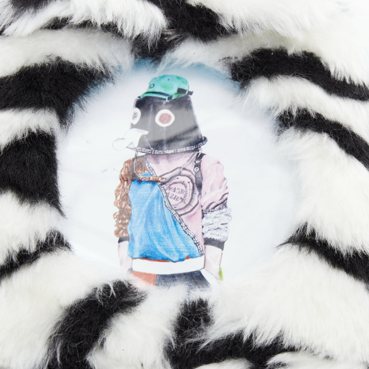 Nasir Mahzar Grey Trapeze Satchel - Detail 2