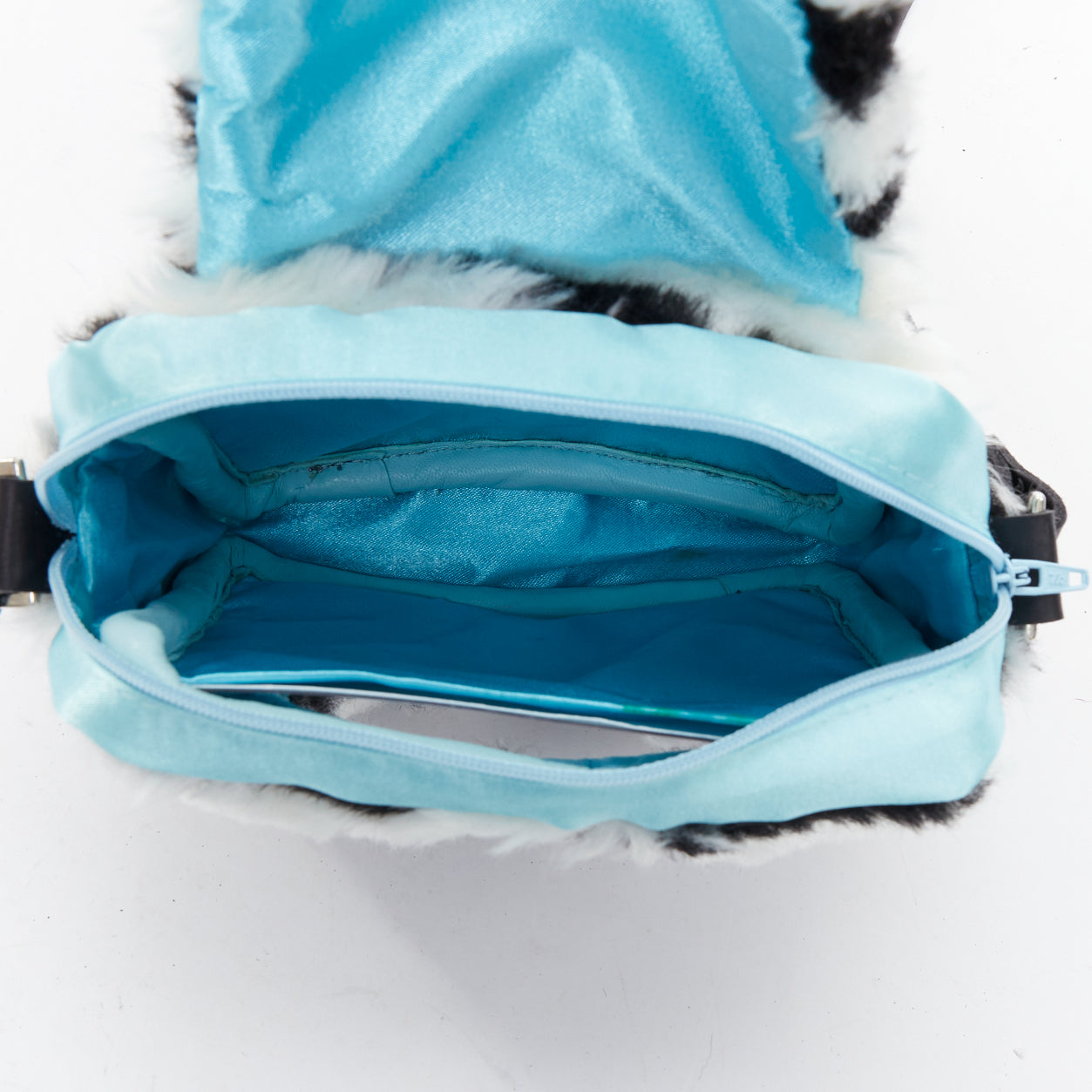 Nasir Mahzar Grey Trapeze Satchel - Image 11