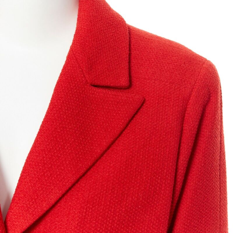 Chanel Lipstick Tweed Blazer - Back view