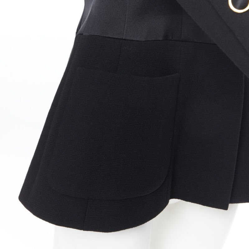 Chanel Black Silk Satin Jacket - Image 11