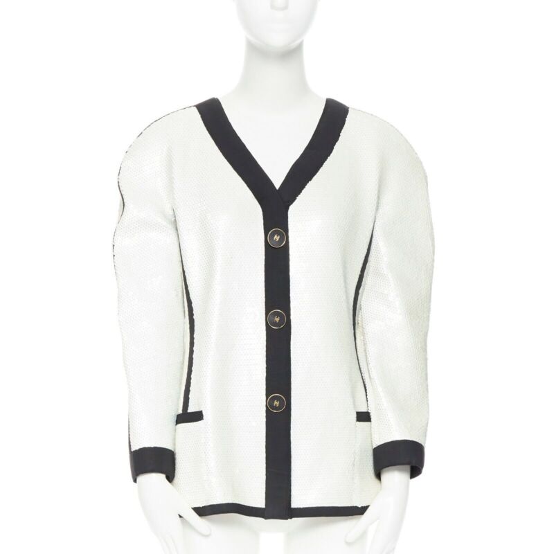 Chanel Sequin Trim Jacket