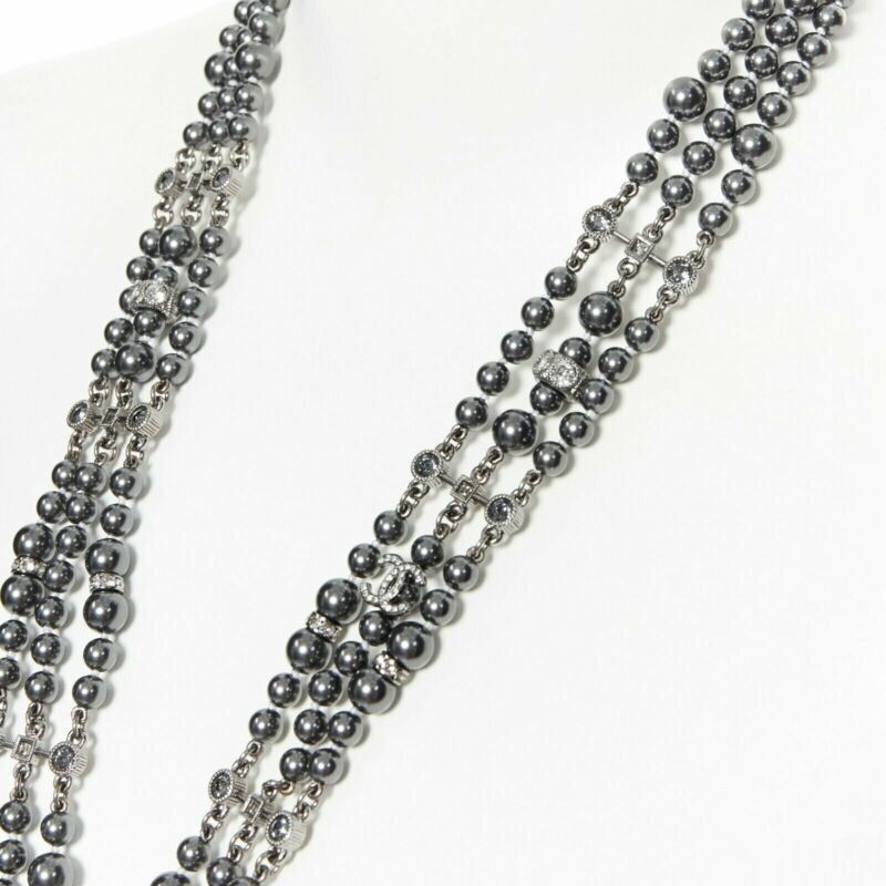 Chanel Triple Pearl Necklace - Image 6