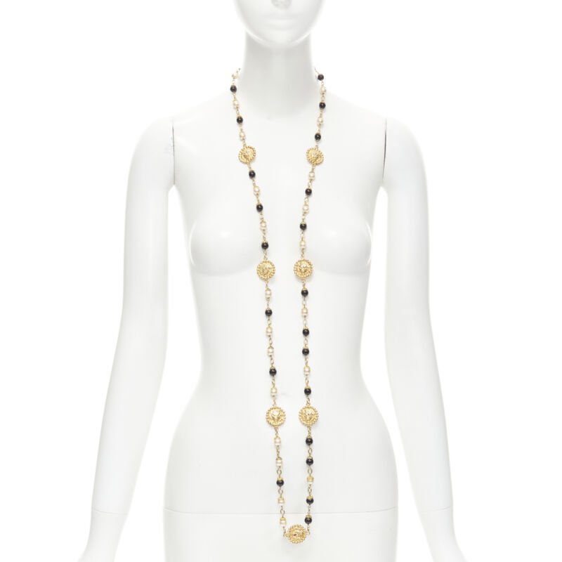 Chanel Lion Head Necklace - Back view