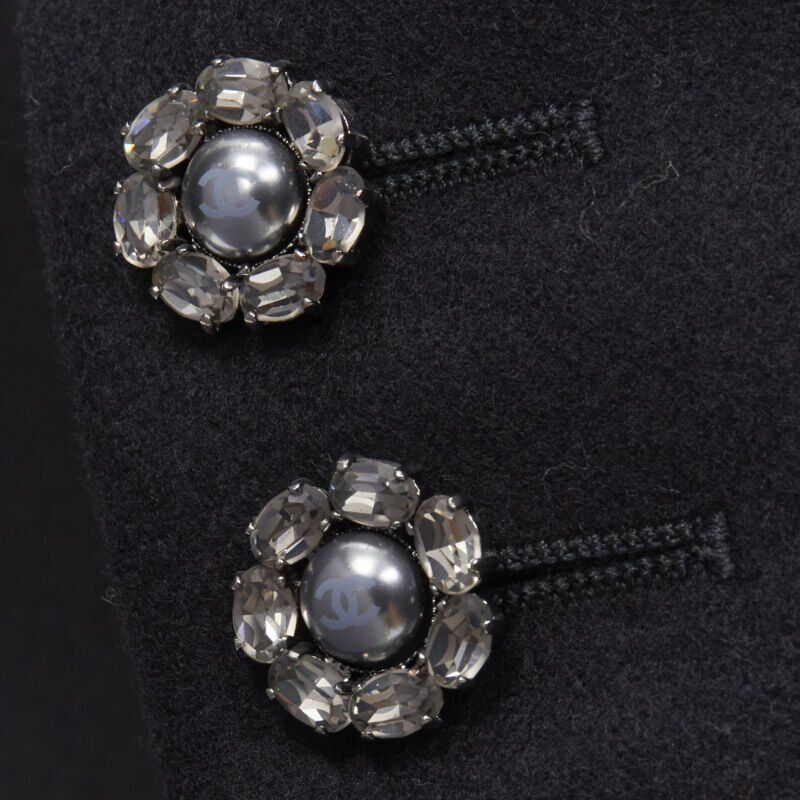 Chanel Black Punk Cashmere Coat - Image 10