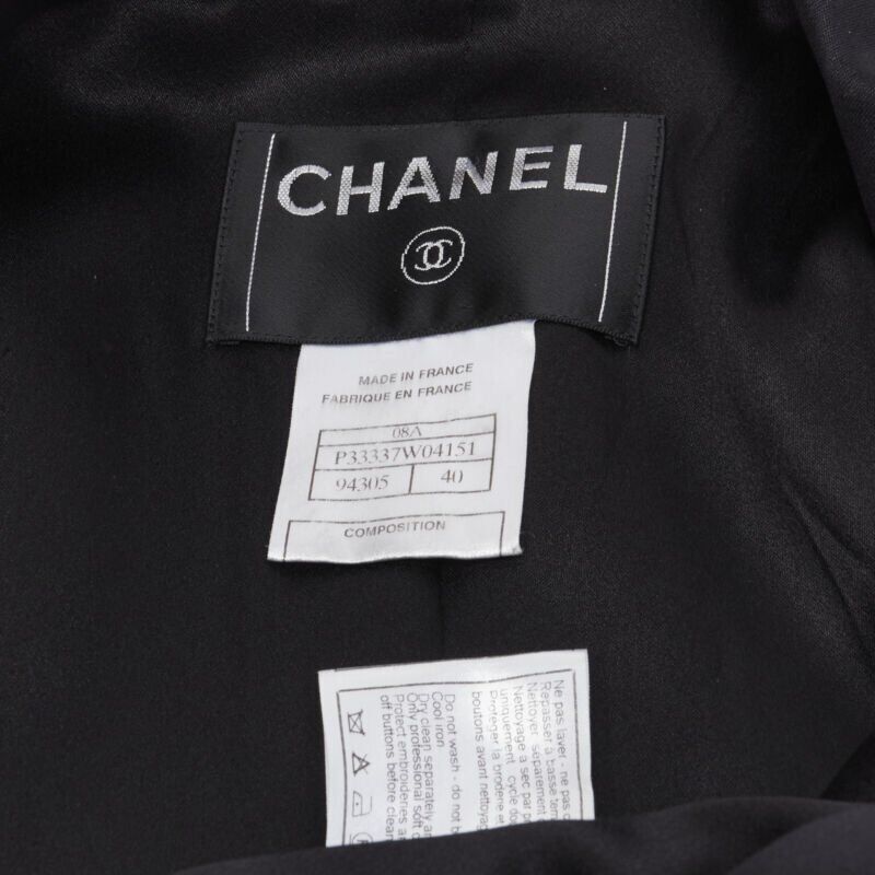Chanel Black Punk Cashmere Coat - Image 13