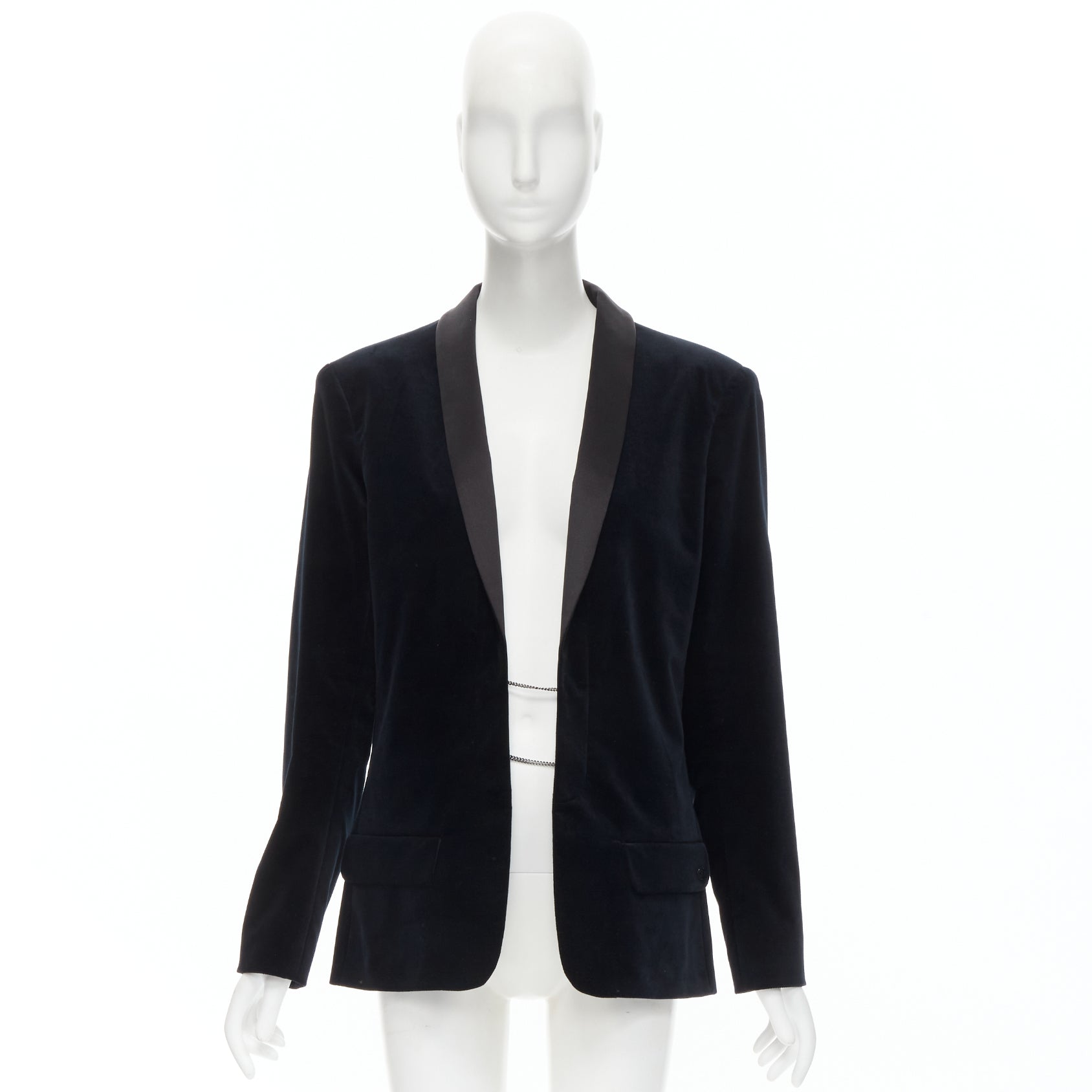 Chanel Velvet Tuxedo Blazer - Image 18