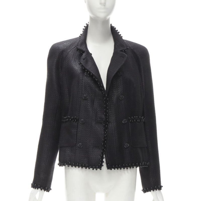 Chanel Lacquered Tweed Lion Jacket - Image 6