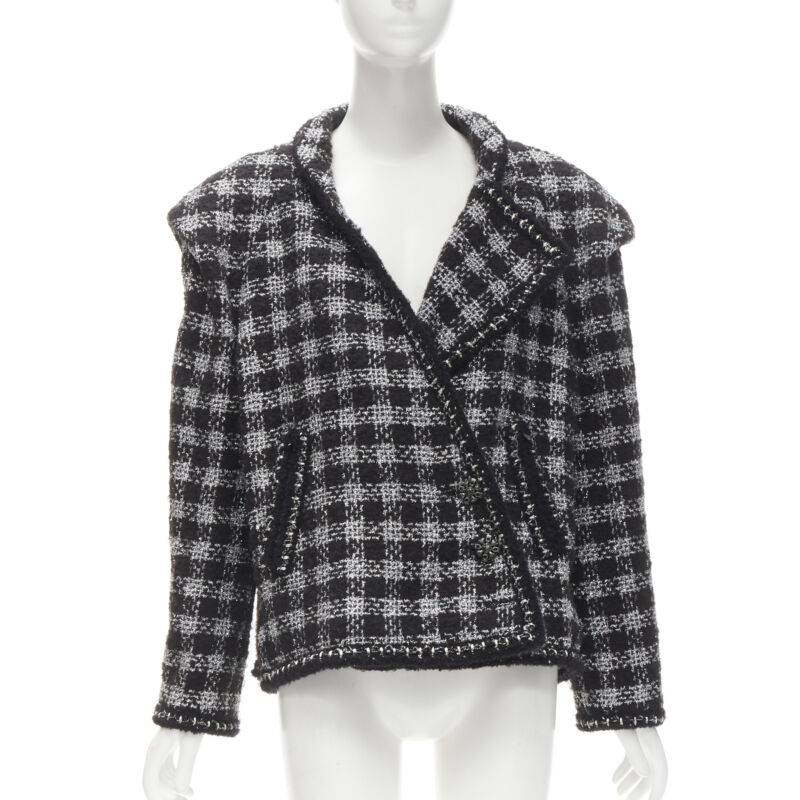 Chanel Fantasy Tweed Check Jacket