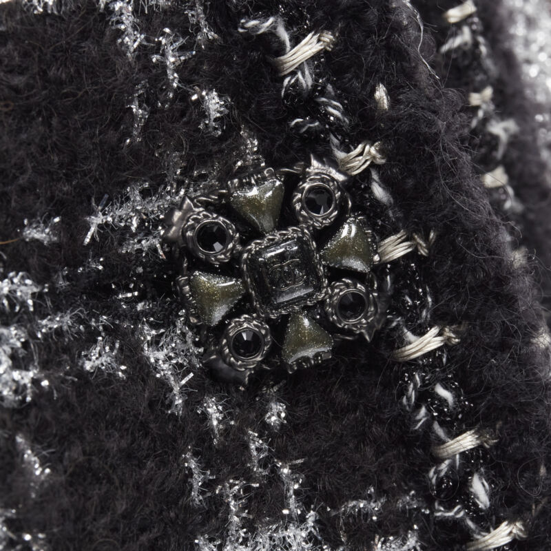 Chanel Fantasy Tweed Check Jacket - Back view