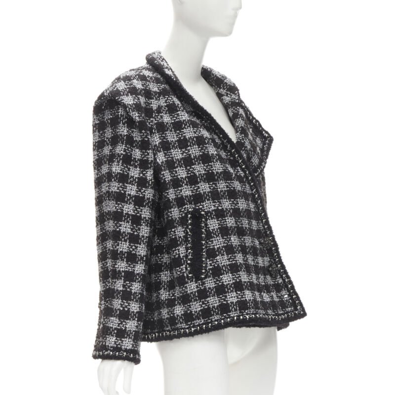 Chanel Fantasy Tweed Check Jacket - 4