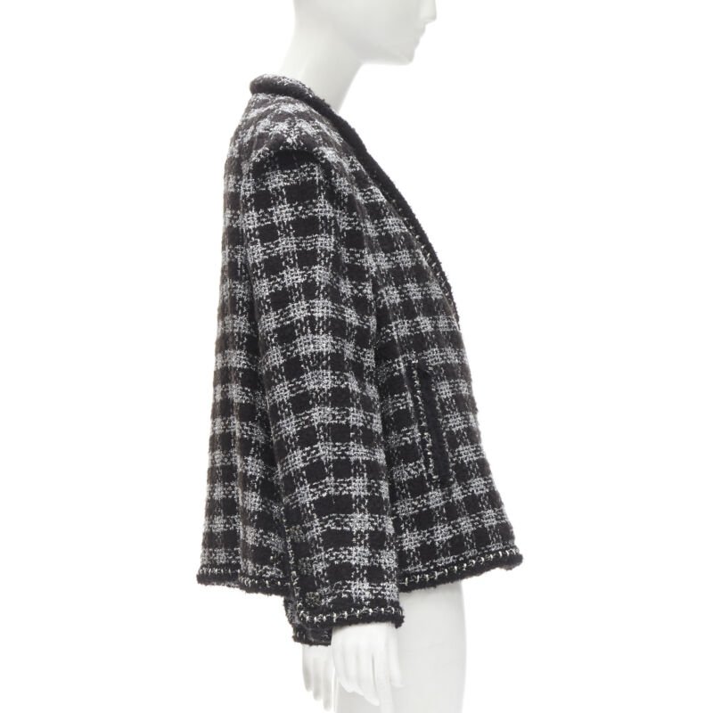 Chanel Fantasy Tweed Check Jacket - Side view