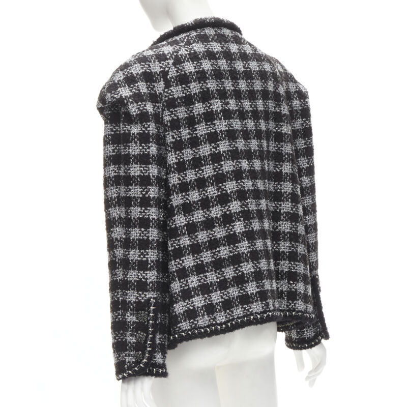 Chanel Fantasy Tweed Check Jacket - Image 10