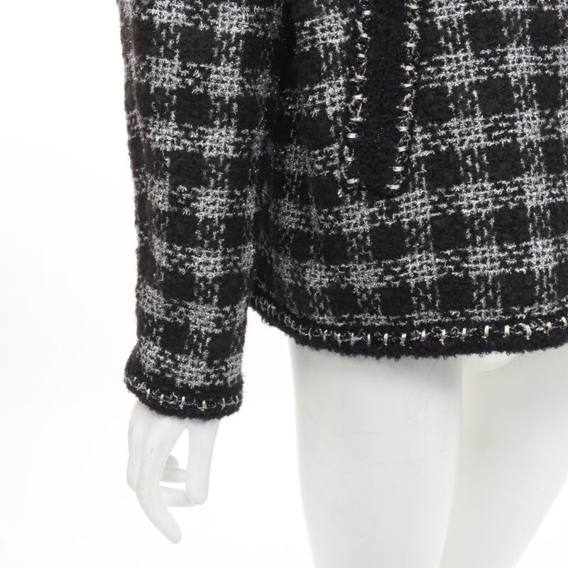 Chanel Fantasy Tweed Check Jacket - Image 13